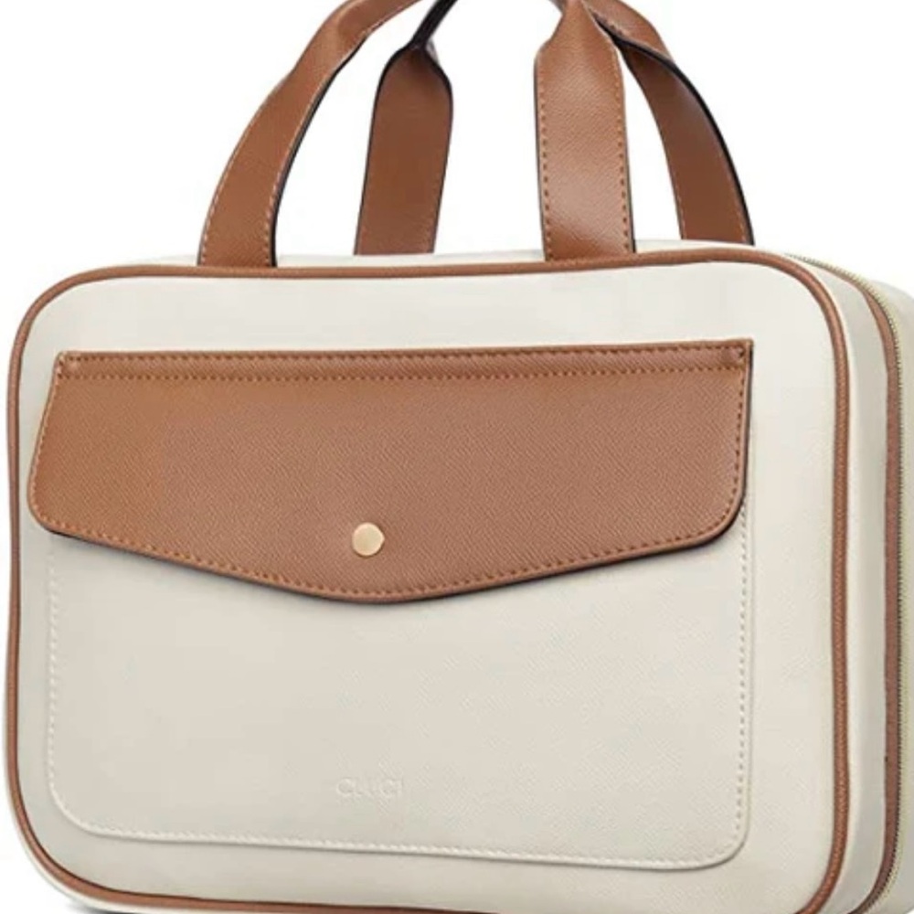 Cluci Toiletery Bag Hanging Travel Organizer Transparent Cosmetic Bag NWT